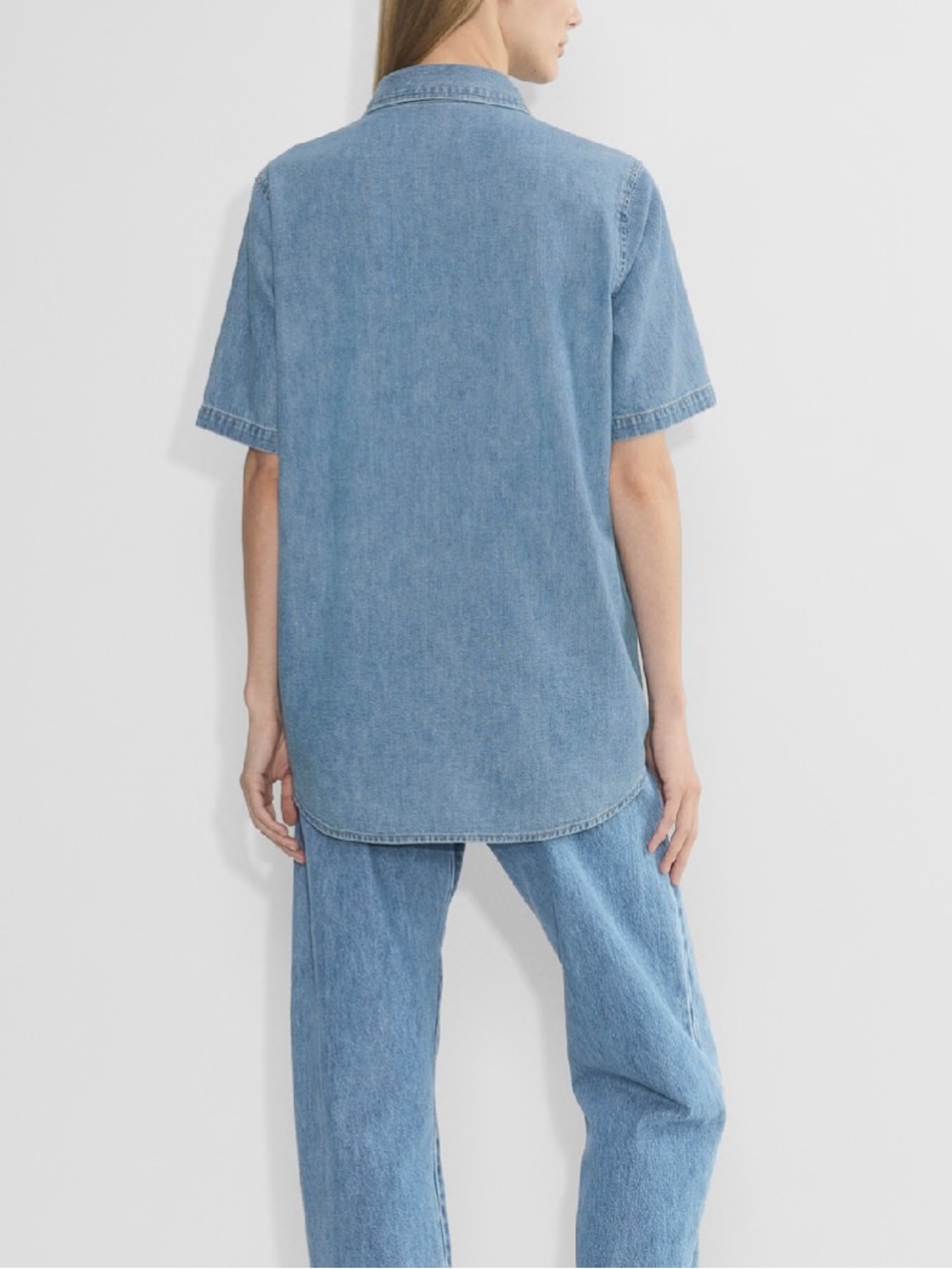 Denim Forum The '90s Vintage Shortsleeve Denim Shirt - Picture 4 of 8